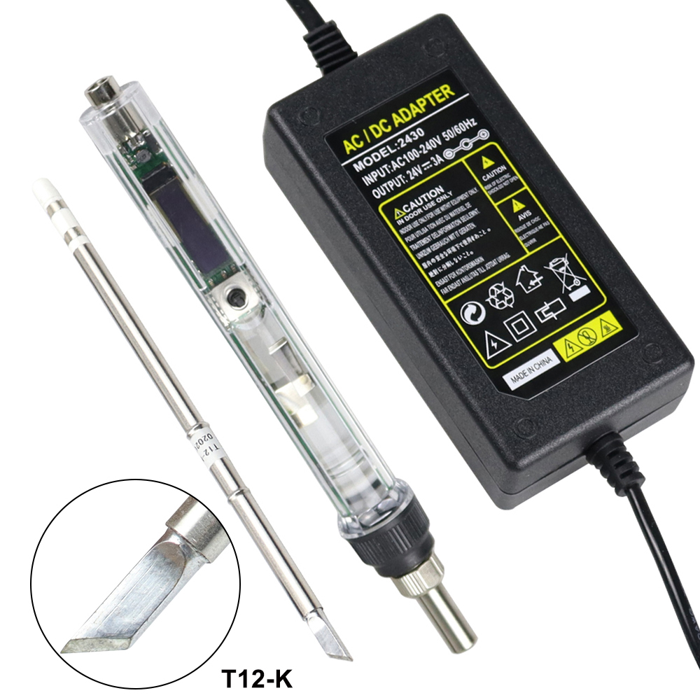 T12 Soldering Station Oled - T12 Elektrische Soldeerbout Kit DC 12-24