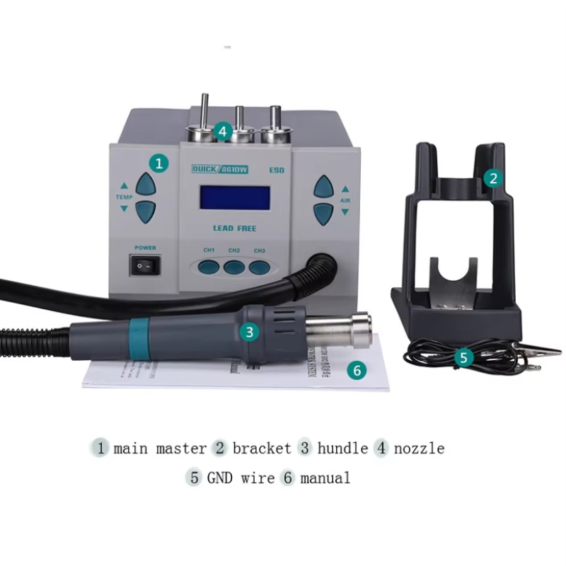 Origineel 1000W QUICK 861DW Wa - Hot Air Rework Station 861Dw recensie en prijs