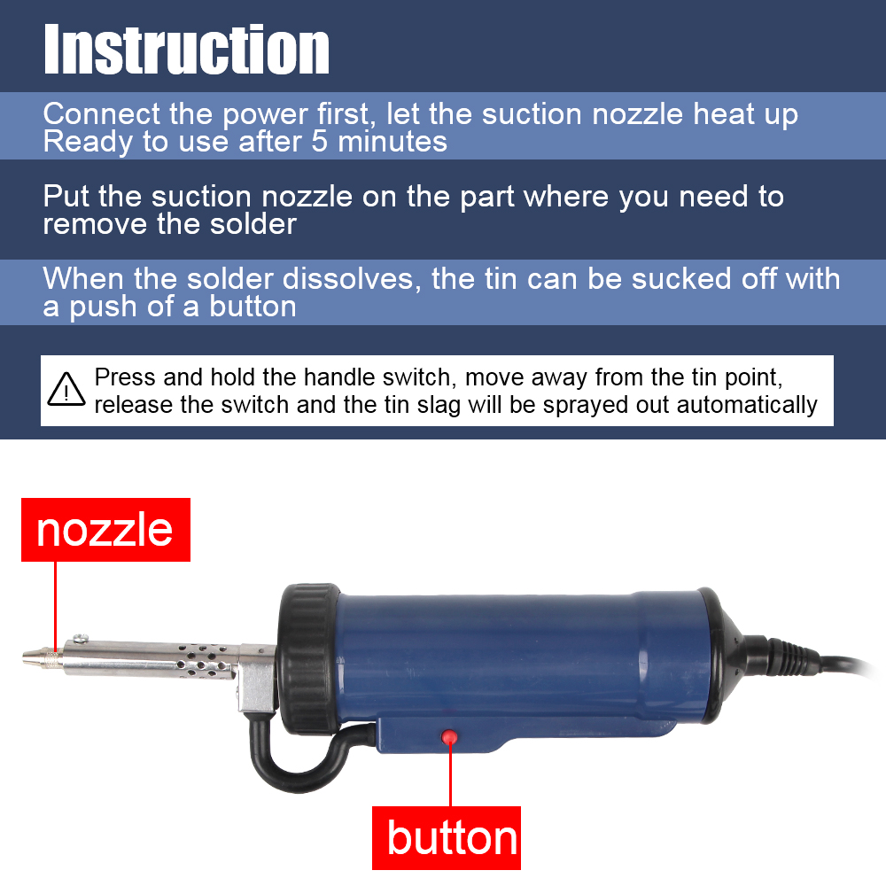 Automatische ontspuiterpomp me - Desoldering Pump Electric Vacuum Station recensie en prijs