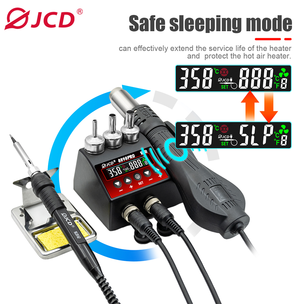 JCD 8898Pro 2 in 1 Soldeerstat - 2 In 1 Soldering Rework Station 750W recensie en prijs